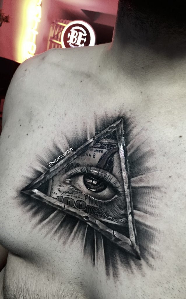 illuminati Tatuajes a sombras tatuajes de diseños en blanco y negro